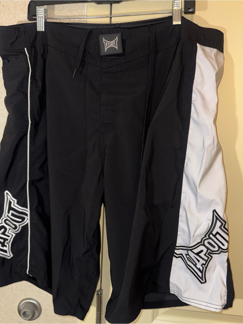 Tapout Black and White Kids Training Shorts